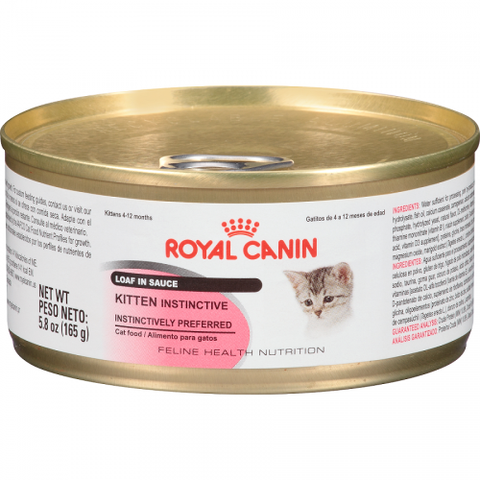 Royal Canin Feline Health Nutrition Kitten Instinctive Loaf in Sauce Canned Cat Food