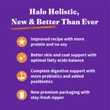 Halo Holistic Complete Digestive Health Chicken and Brown Rice Dog Food Recipe Adult Dry Dog Food