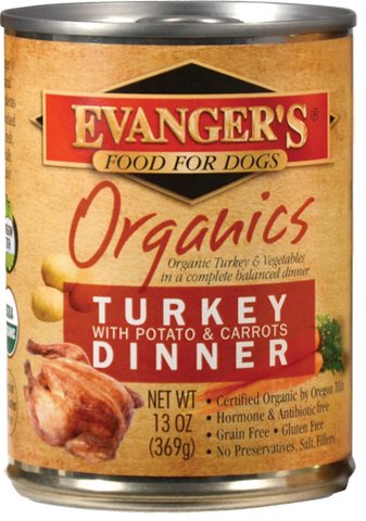 Evangers 100% Organic Turkey with Potato And Carrots Canned Dog Food
