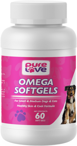 Pure Love Omega V3 SoftGels for Small to Medium Dogs and Cats