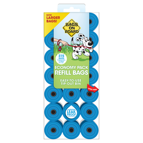 Bags on Board Waste Bags Refill Pantry Pack