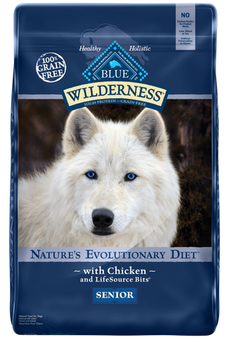 Blue Buffalo Wilderness Senior Grain-Free Chicken Recipe Dry Dog Food