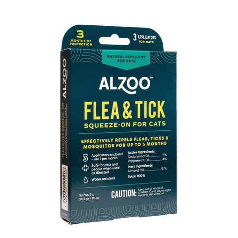Alzoo Spot On Natural Flea and Tick Repellent for Cats