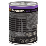 Merrick Backcountry Grain Free Alpine Rabbit Stew Canned Dog Food