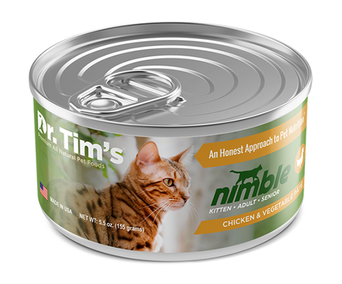 Dr. Tim's Nimble Chicken and Vegetable Pate Canned Cat Food