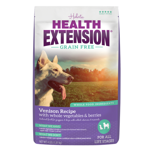 Health Extension Grain Free Venison Recipe Dry Dog Food