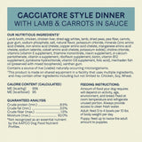 Canidae Grain Free PURE Petite Small Breed Cacciatore Style Dinner Morsels with Lamb and Carrots in Sauce Wet Dog Food