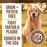 Merrick Fresh Kisses Dog Dental Treats Coconut Plus Botanical Oils Recipe Dog Treats for Large Breeds