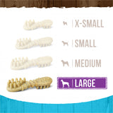 Merrick Fresh Kisses Dog Dental Treats With Mint Breath Strips Dog Treats for Large Breeds