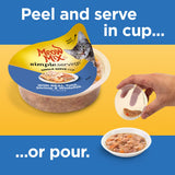 Meow Mix Simple Servings Adult Tuna, Shrimp and Whitefish Recipe Cat Food Tray