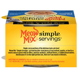Meow Mix Simple Servings Adult Tuna, Shrimp and Whitefish Recipe Cat Food Tray