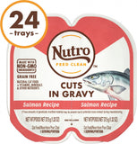 Nutro Perfect Portions Grain Free Cuts In Gravy Real Salmon Recipe Wet Cat Food Trays