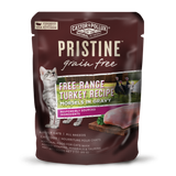 Castor and Pollux Pristine Grain-Free Free-Range Turkey Morsels in Gravy Wet Cat Food Pouches