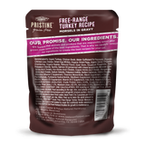 Castor and Pollux Pristine Grain-Free Free-Range Turkey Morsels in Gravy Wet Cat Food Pouches
