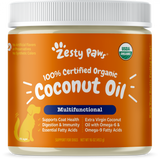 Zesty Paws 100% Certified Organic Extra Virgin Coconut Oil for Dogs
