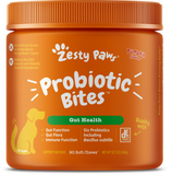 Zesty Paws Probiotic Bites with Digestive Enzymes Pumpkin Soft Chews for Dogs